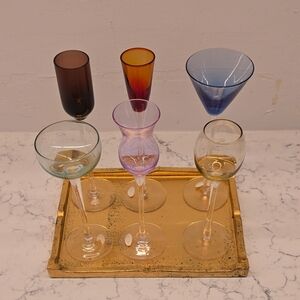 Elegant Multicolor Apertif/Digestif Set